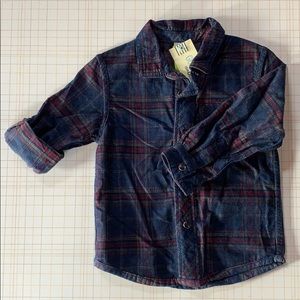 Osh Kosh Flannel snap up button up long sleeve